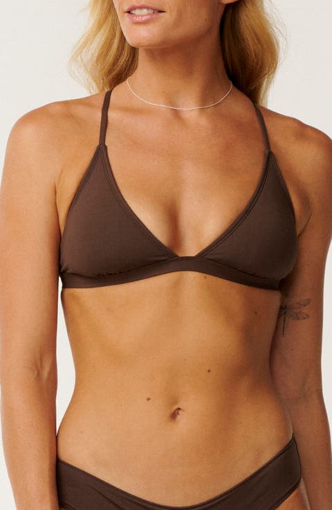Classic Surf Cross Back Triangle Bikini Top
