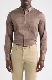Johnston & Murphy Logan Print Button-Up Shirt