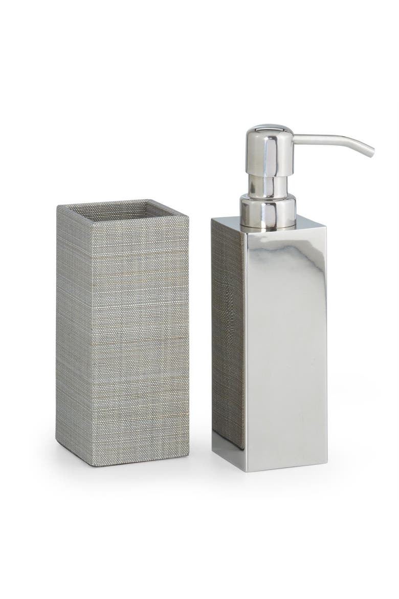 Araba Silver Pump Dispenser, Alternate, color, GREY