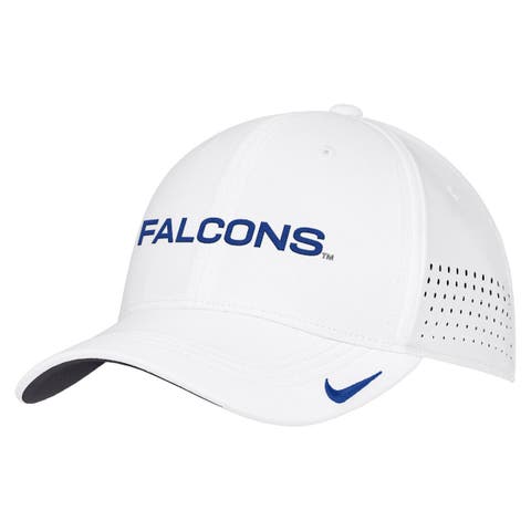 Men's Nike White Air Force Falcons 2026 On-Field AeroBill SwooshFlex Dri-FIT Hat