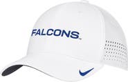 Nike Men's Nike White Air Force Falcons 2026 On-Field AeroBill SwooshFlex Dri-FIT Hat