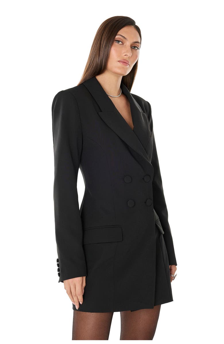 The Noli Shop Kira Blazer Dress, Alternate, color, Black