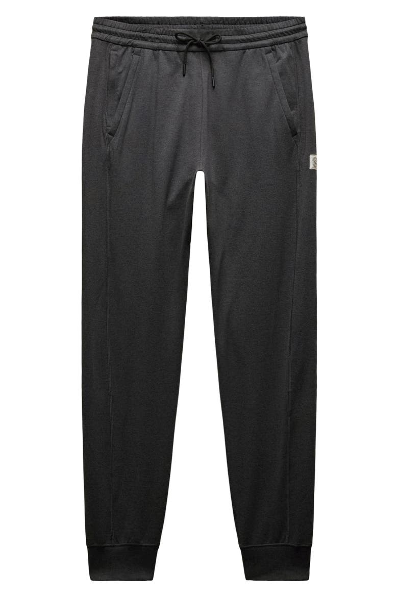 Recovery Brushed Jersey Joggers, Alternate, color, HEATHER BLACK