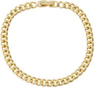 BY ADINA EDEN Classic Cuban Chain Bracelet