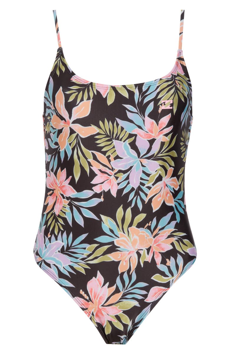 Billabong Beach Babe One-Piece Swimsuit, Alternate, color, Black