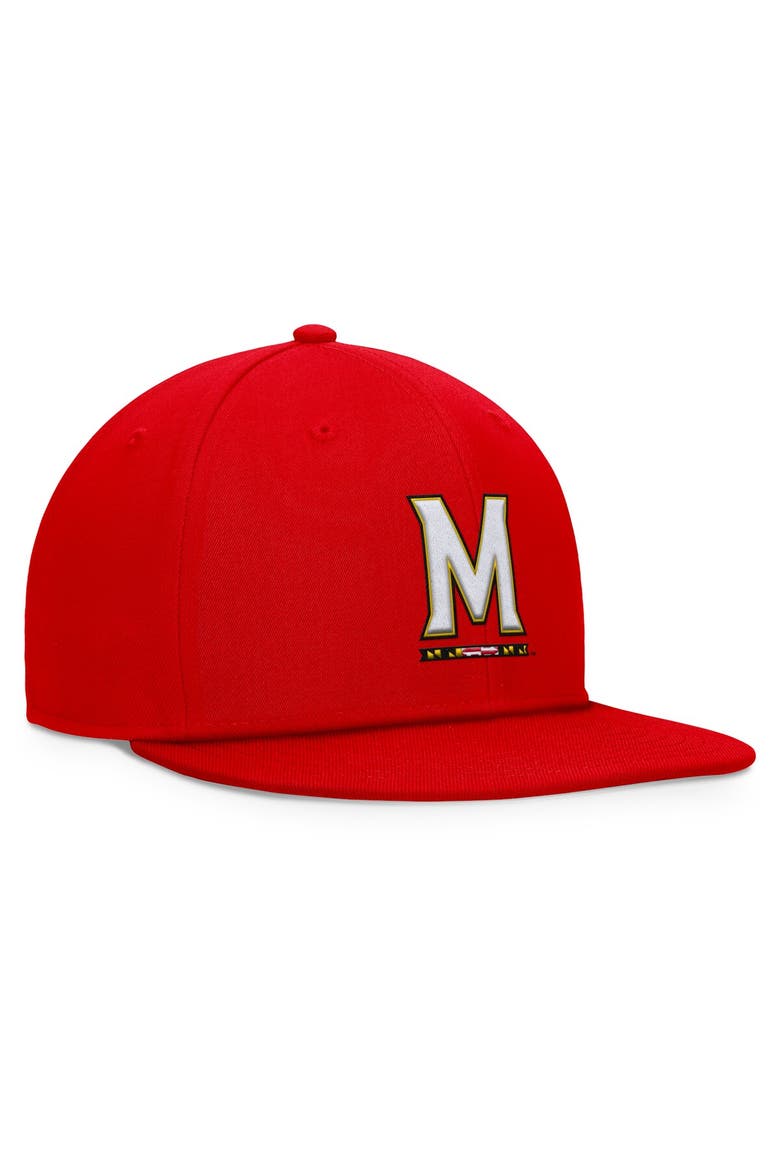 Men's Top of the World Red Maryland Terrapins Fundamental Snapback Hat, Alternate, color, Red