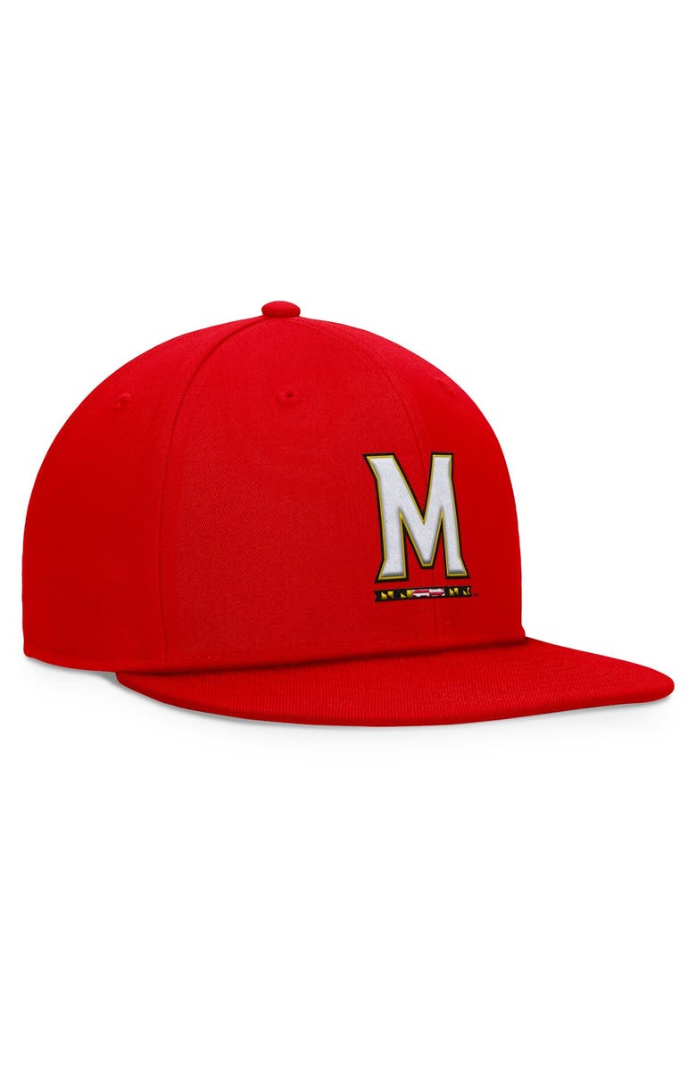 TOP OF THE WORLD Men's Top of the World Red Maryland Terrapins Fundamental Snapback Hat, Alternate, color, Red
