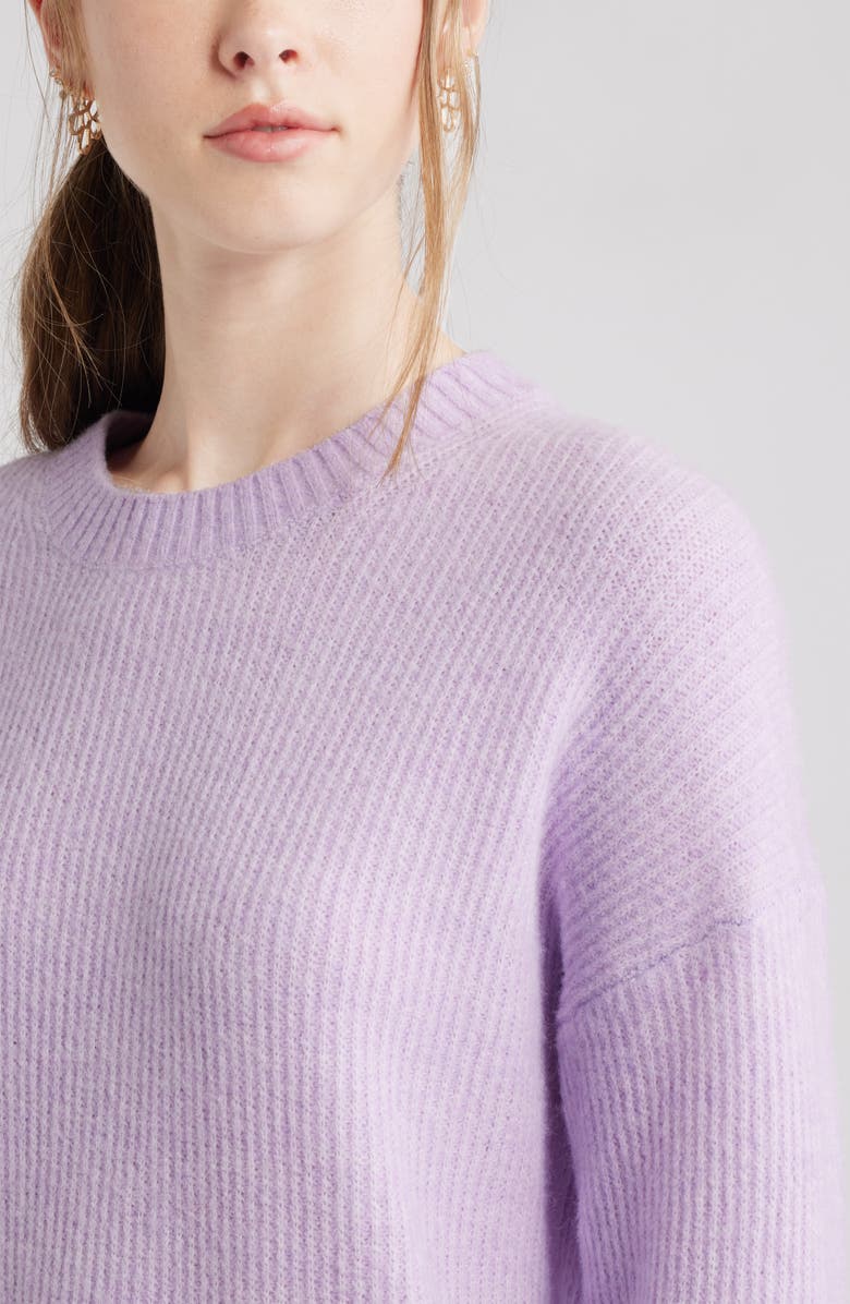 BP. Fuzzy Oversize Sweater, Alternate, color, Purple Feminine