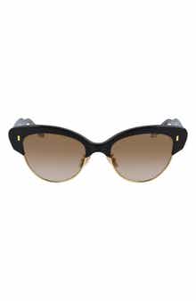 55mm Gradient Cat Eye Sunglasses