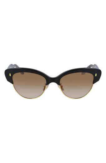 55mm Gradient Cat Eye Sunglasses