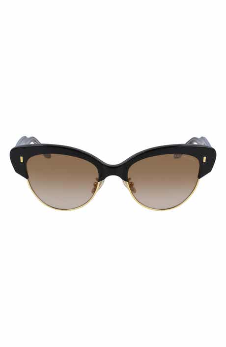 55mm Gradient Cat Eye Sunglasses