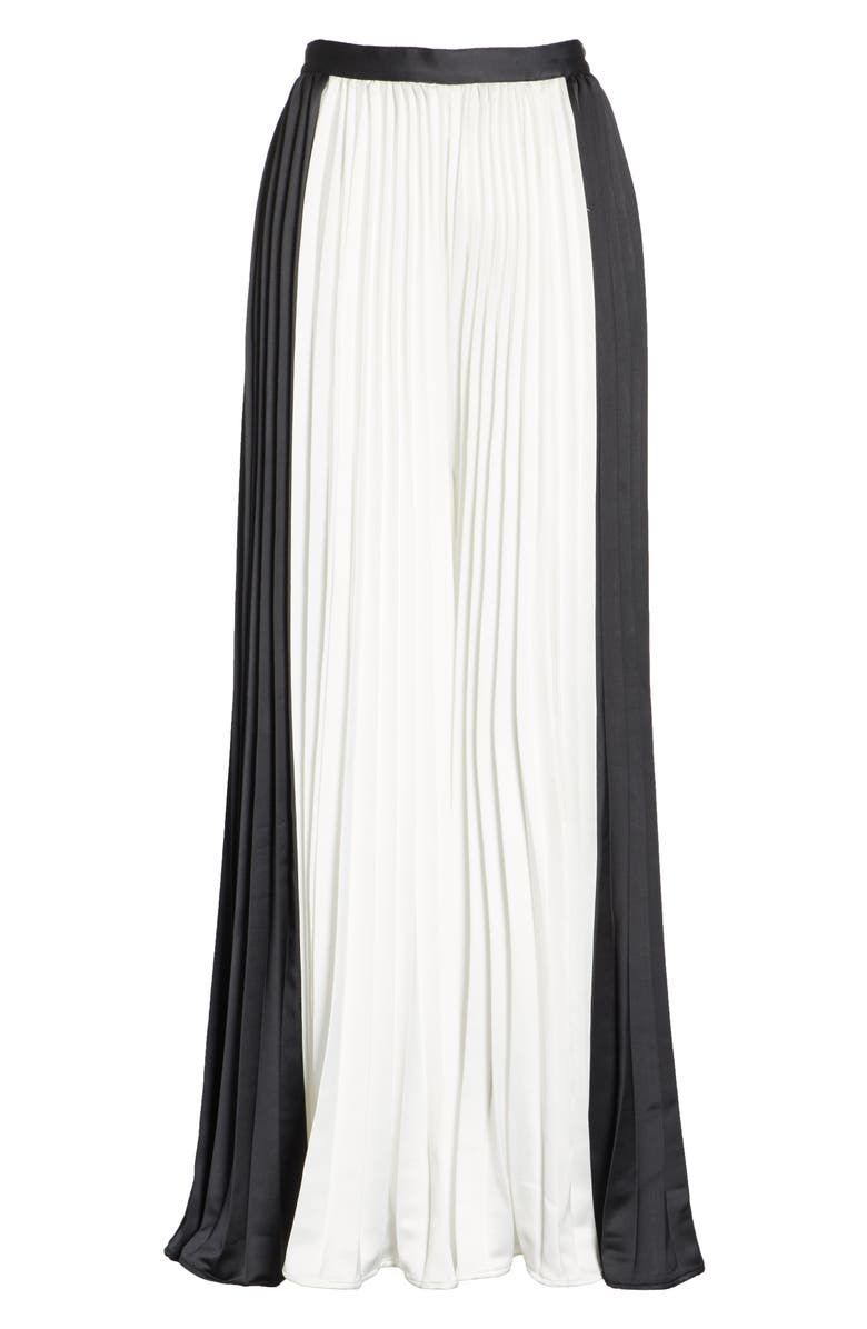 Self-Portrait Bicolor Pleated Pants, Alternate, color, 