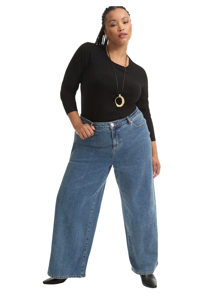 Curvie-Fit High-Rise Jeans, Main, color, VINTAGE MEDIUM WASH