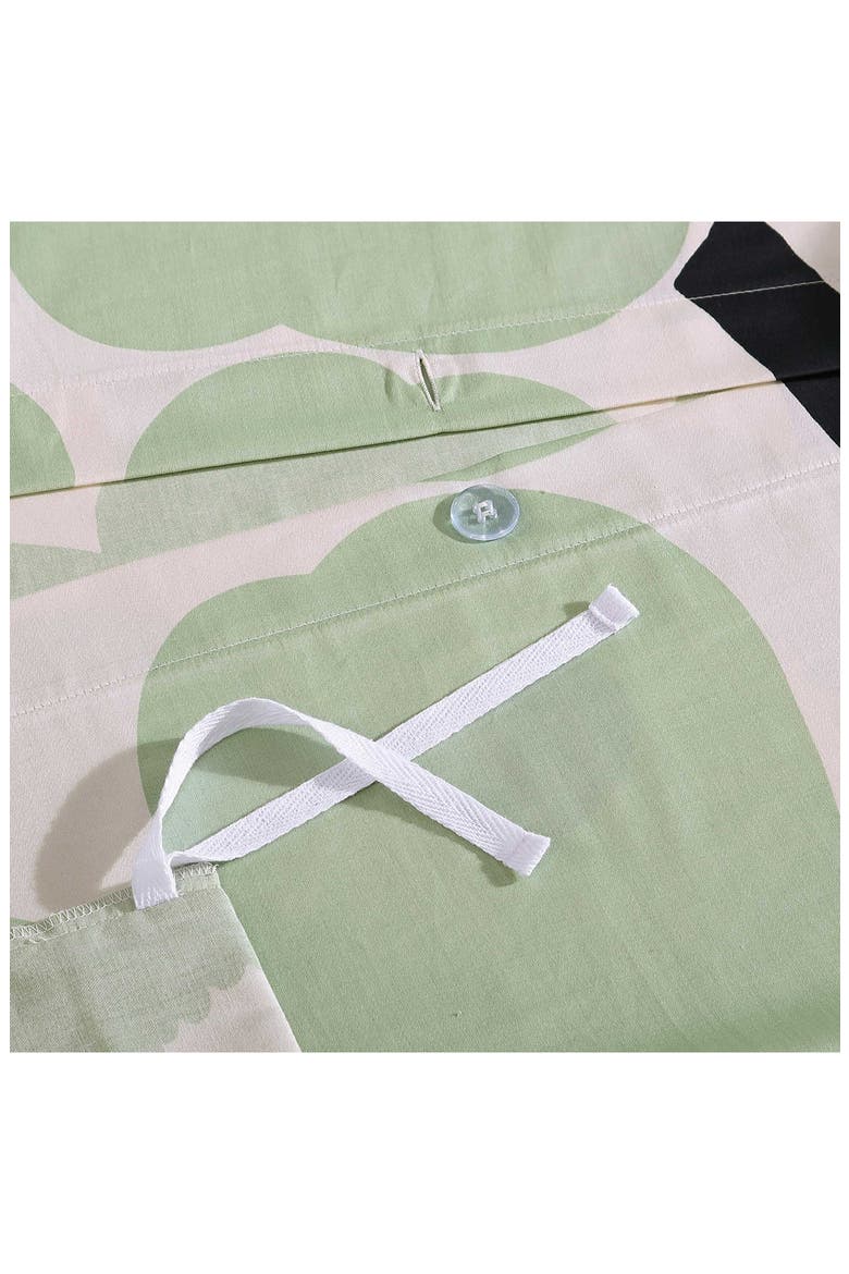Unikko Duvet Cover & Sham Set, Alternate, color, OPEN LIGHT-PASTEL GREEN