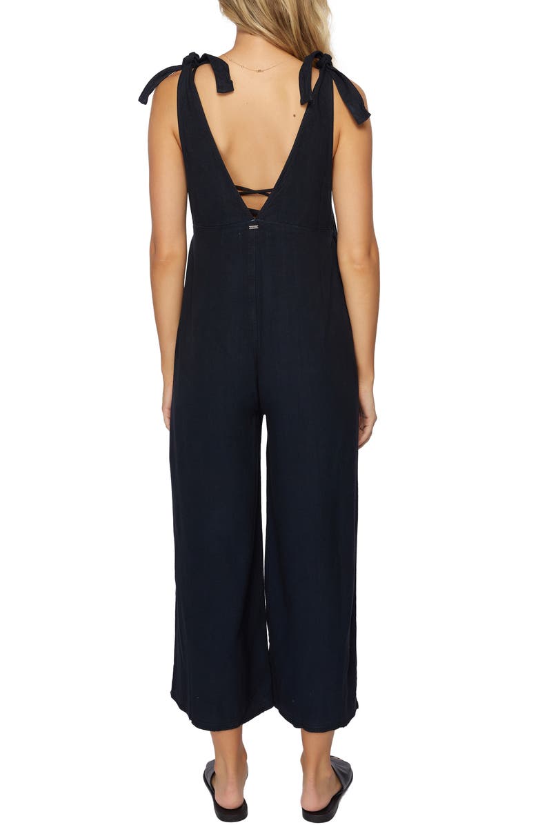 O'Neill Sid Tie Strap Crop Jumpsuit, Alternate, color, 