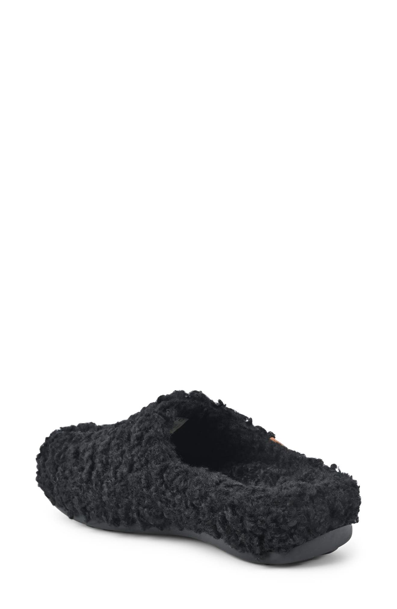 Copenhagen Genuine Shearling Mule, Alternate, color, BLACK II