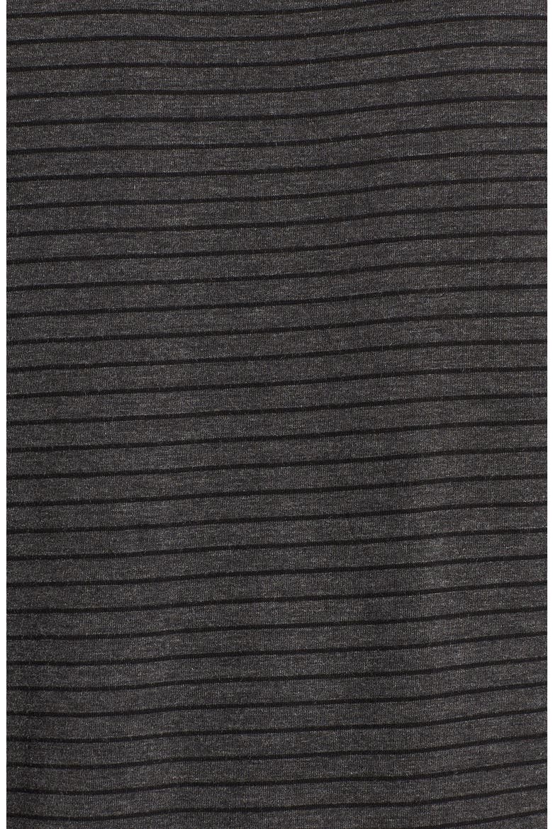 Gibson x Living in Yellow Alice Stripe Jersey Top (Nordstrom Exclusive), Alternate, color, CHARCOAL/ BLACK