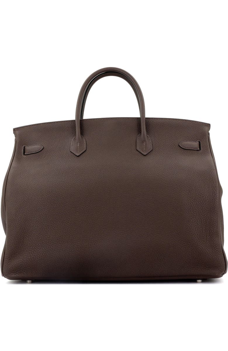 Pre-Owned Hermes Birkin Handbag Brown Togo with Palladium Hardware 40, Alternate, color,