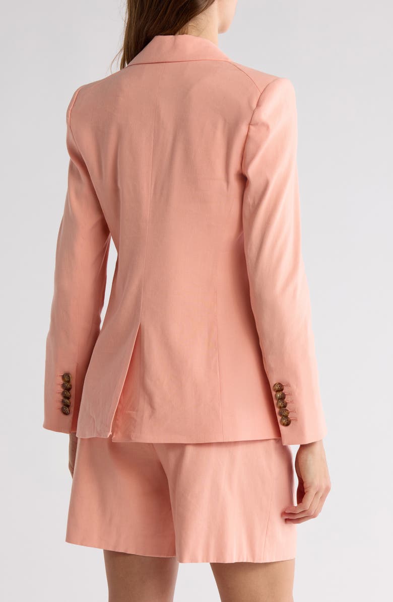 Veronica Beard Hayward Linen Blend Dickey Jacket, Alternate, color, Coral