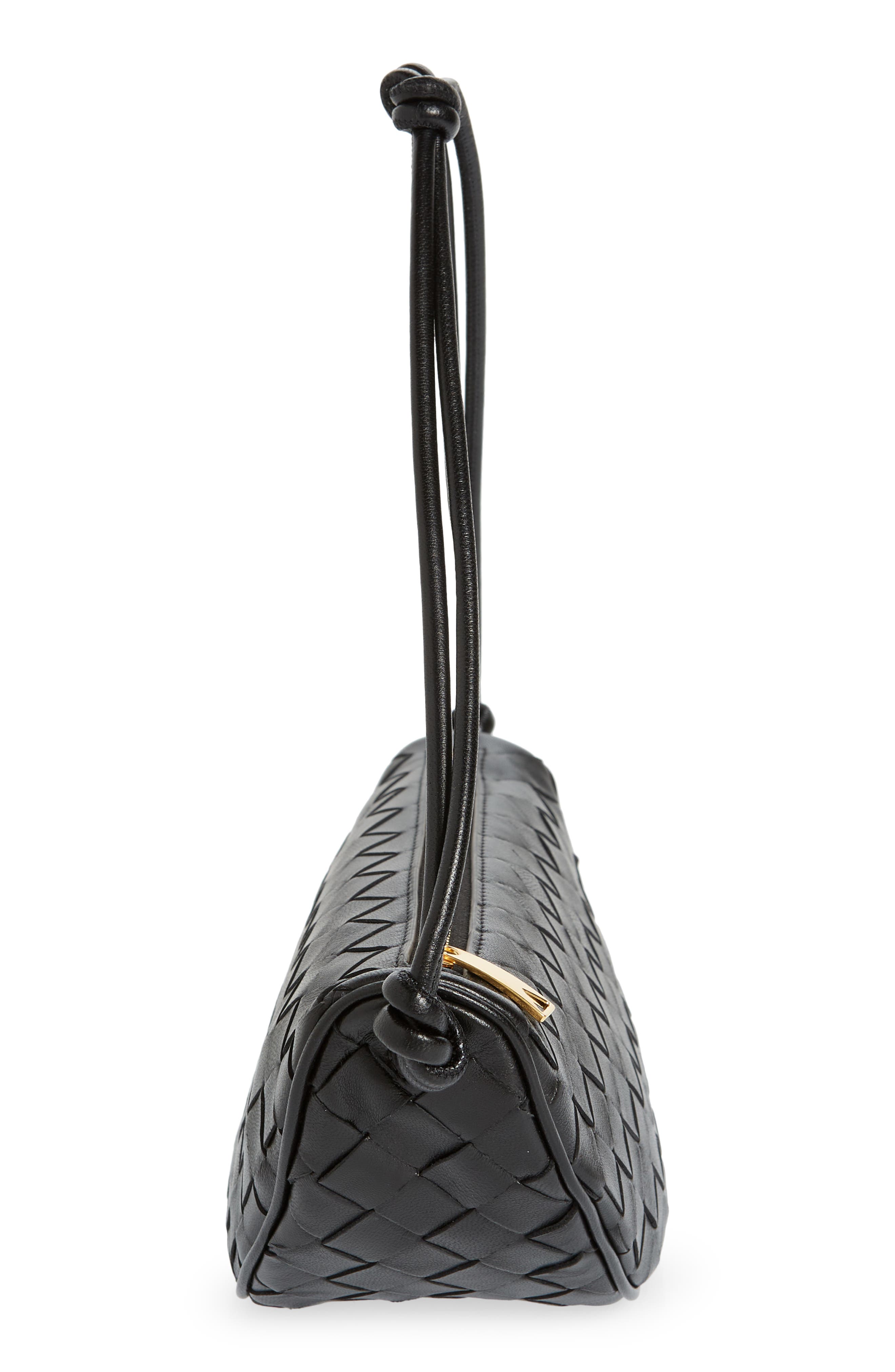 Bottega Veneta Half Moon Intrecciato Leather Pouch, Alternate, color, 