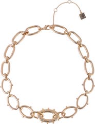 Laundry by Shelli Segal Crystal Textured Oval Link Bracelet