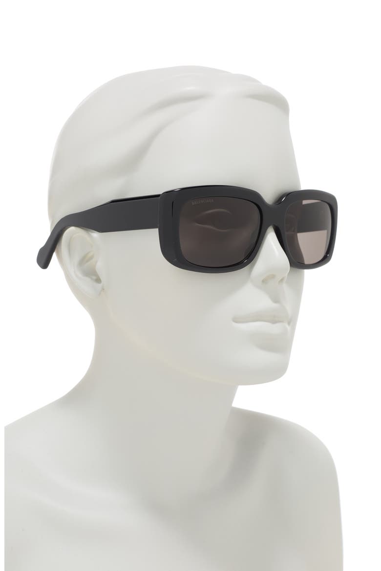 56mm Core Square Sunglasses, Alternate, color, BLACK BLACK GREY