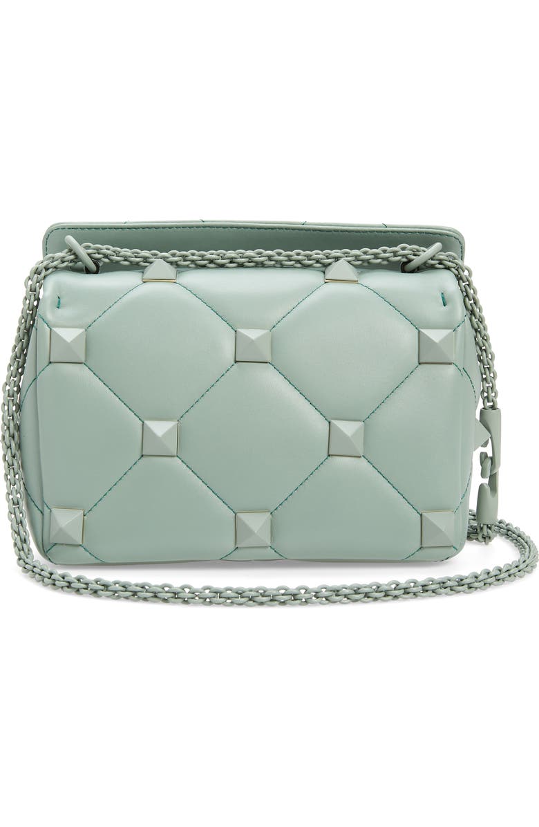 Valentino Garavani Large Roman Stud Leather Shoulder Bag, Alternate, color,