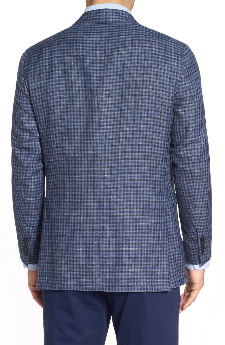 Peter Millar 'Coastal Check' Classic Fit Plaid Sport Coat, Alternate, color,