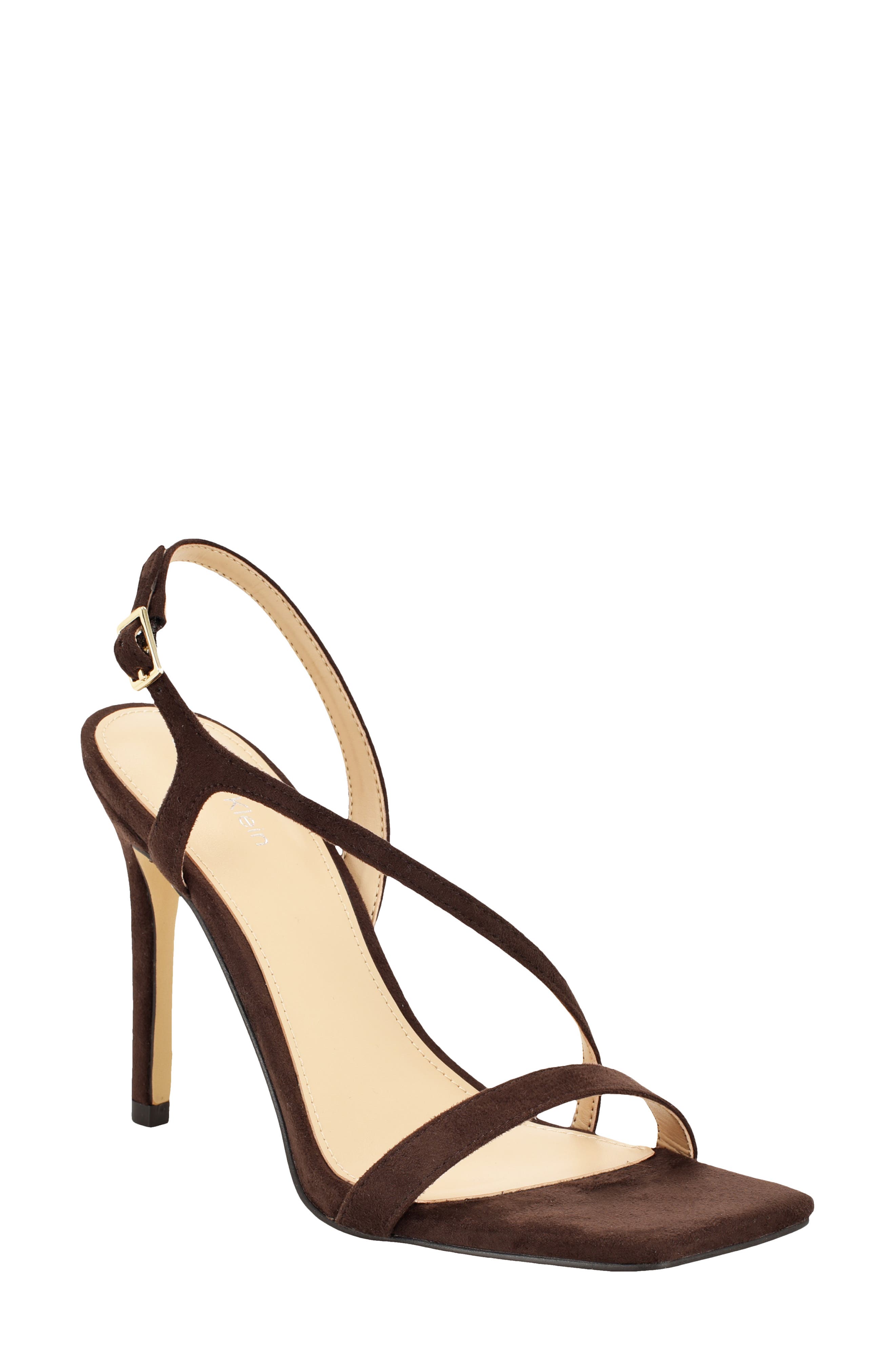 Calvin Klein Tansley Slingback Sandal, Main, color, Dark Brown