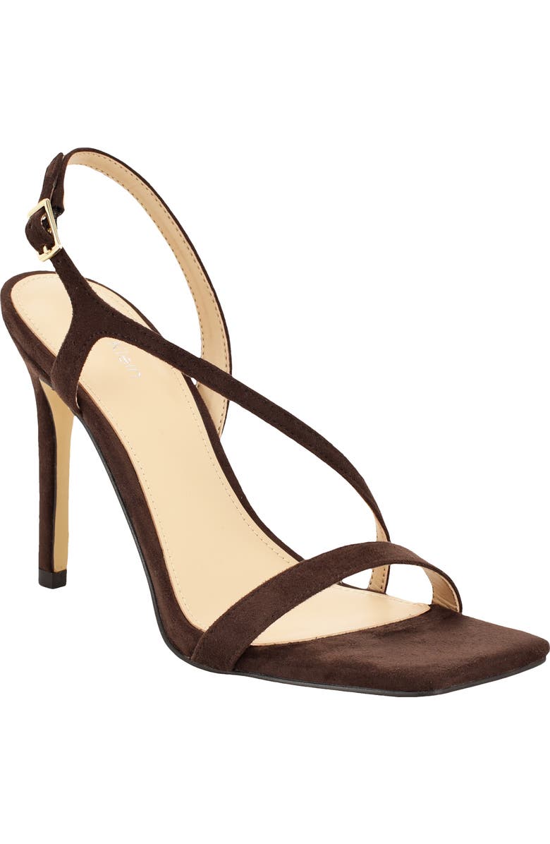 Calvin Klein Tansley Slingback Sandal, Main, color, Dark Brown