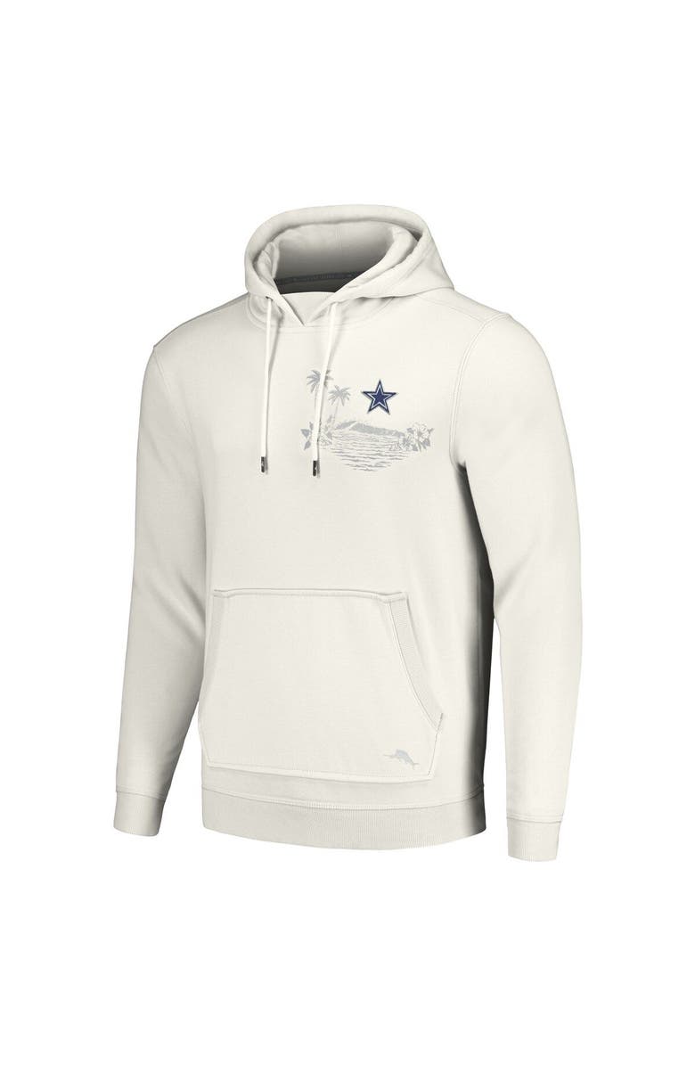 Tommy Bahama Men's Tommy Bahama White Dallas Cowboys Home Game Pullover Hoodie, Alternate, color, 