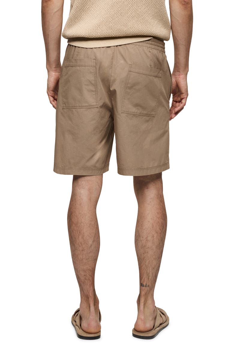 Drawstring Cotton Bermuda Shorts, Alternate, color, BEIGE