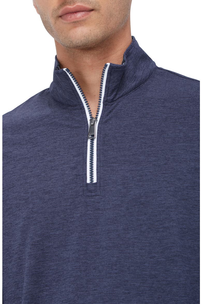 Quarter Zip Performance Pullover, Alternate, color, NAVY