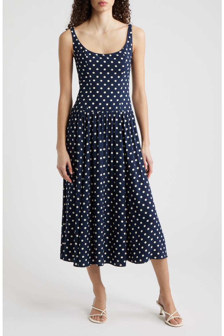 Bellarose Polka Dot Dress, Alternate, color, ORION DOT