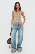Princess Polly How to Live Scoop Neck Glitter Tank Top