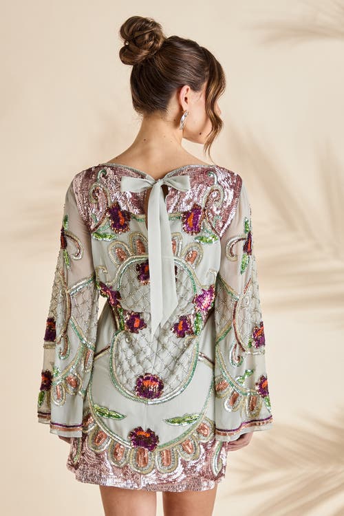 Coast Heavily Embellished Sequin Mini Dress In Multi