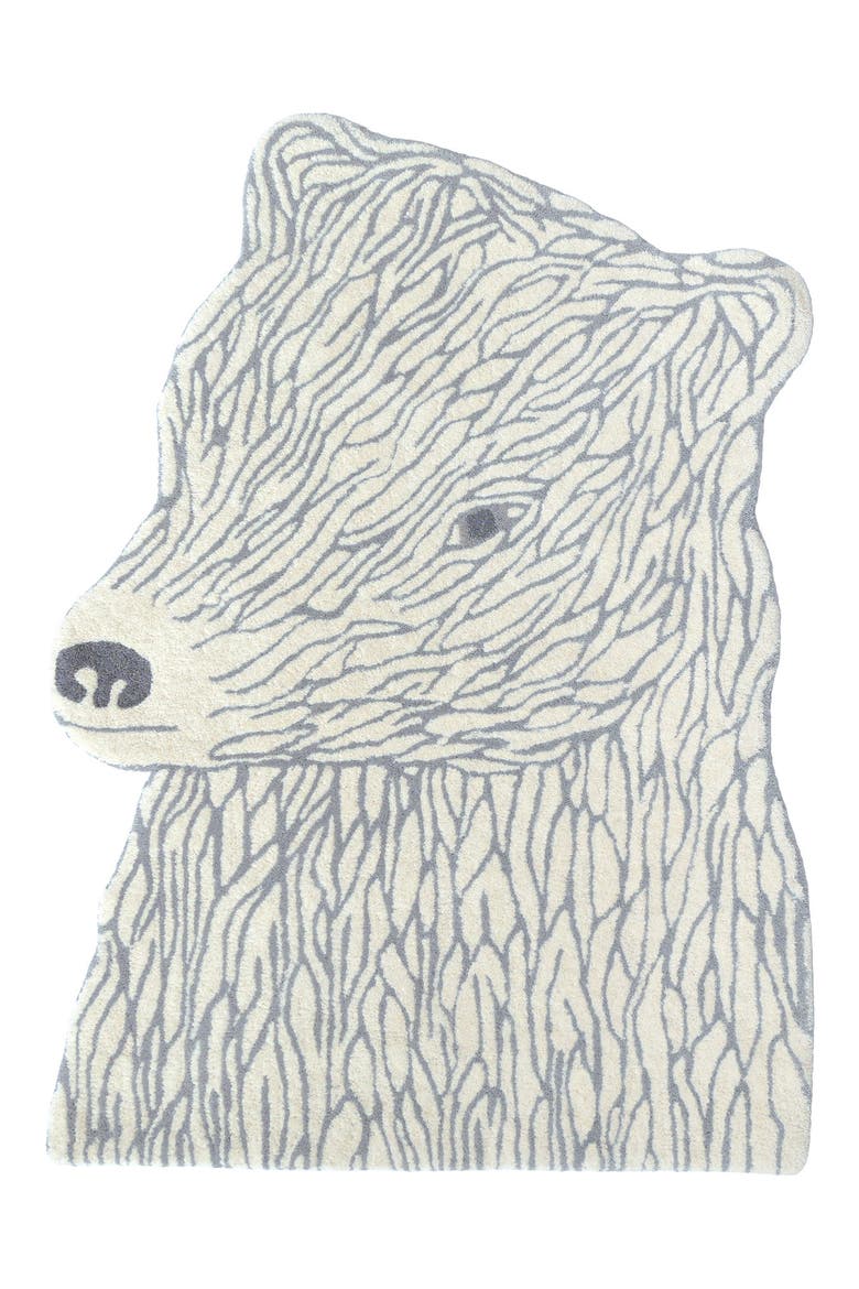 Bear Wool Rug, Main, color, MULTI