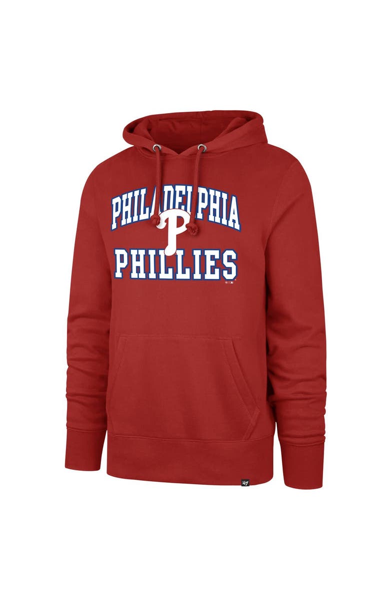 '47 Men's '47  Red Philadelphia Phillies Velocity Headline Pullover Hoodie, Alternate, color, Red