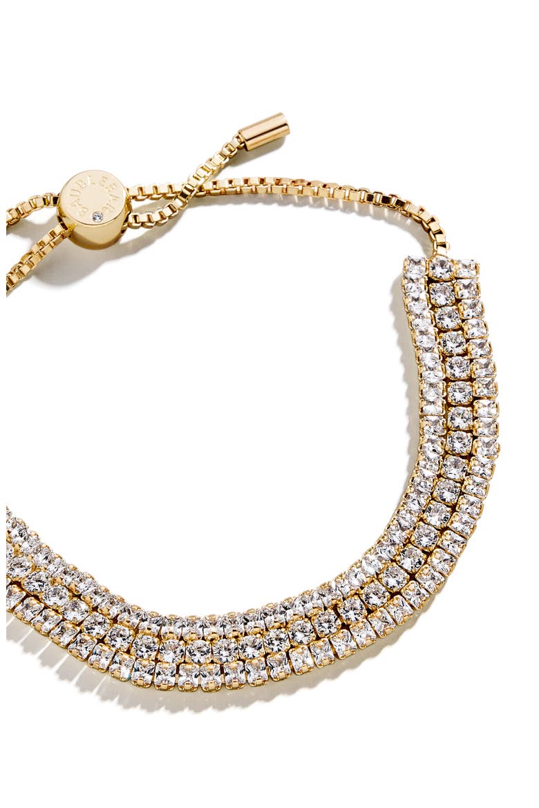 Elaine Layered Cubic Zirconia Slider Bracelet, Alternate, color, CLEAR