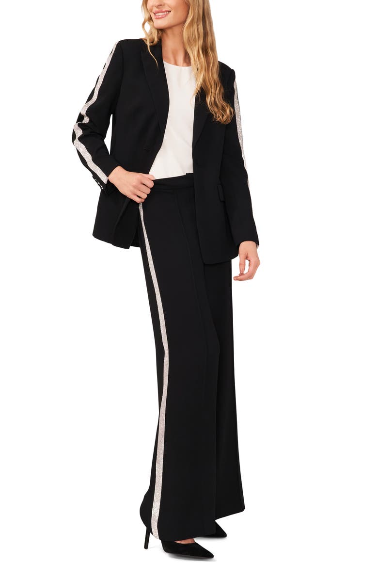 CeCe Rhinestone Side Stripe Wide Leg Pants, Alternate, color, 