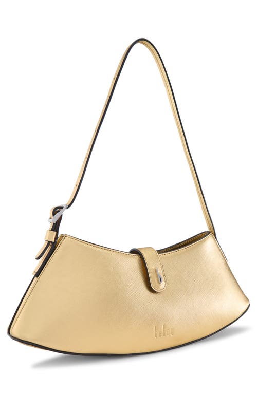 Behno Mini Ruth Metallic Leather Shoulder Bag In Gold