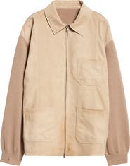 Golden Goose Journey Mixed Media Full Zip Jacket