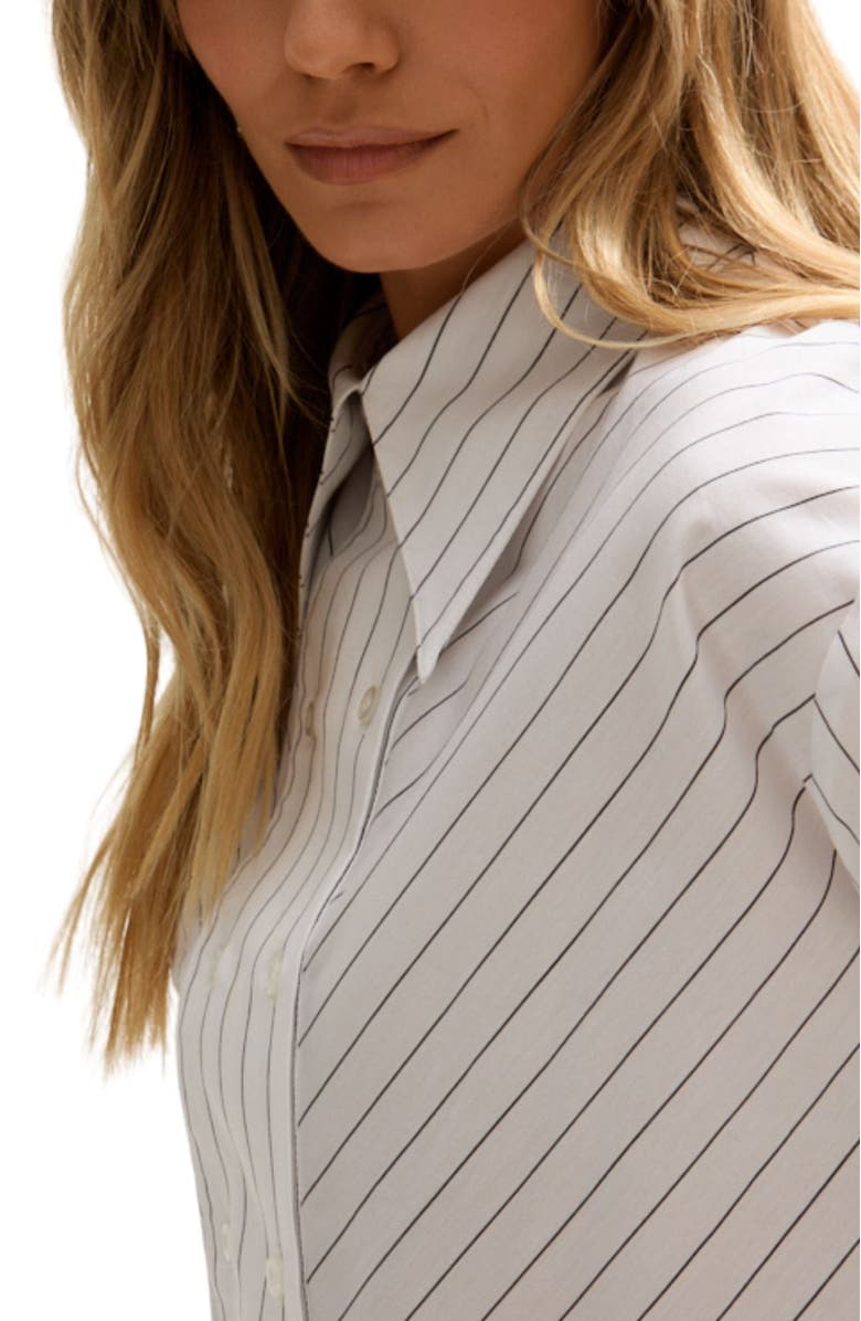 LILY AND LIONEL Dapper Double Placket Stripe Shirt, Alternate, color, White