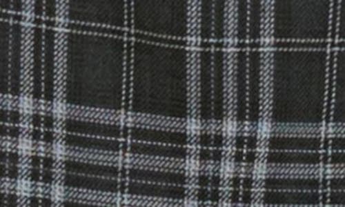 Burberry Meryl Check Midi Wrap Dress In Black