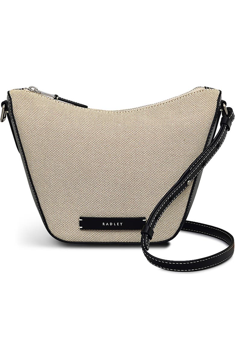 Radley Oak Street - Canvas Small Ziptop Crossbody Bag, Main, color, Natural