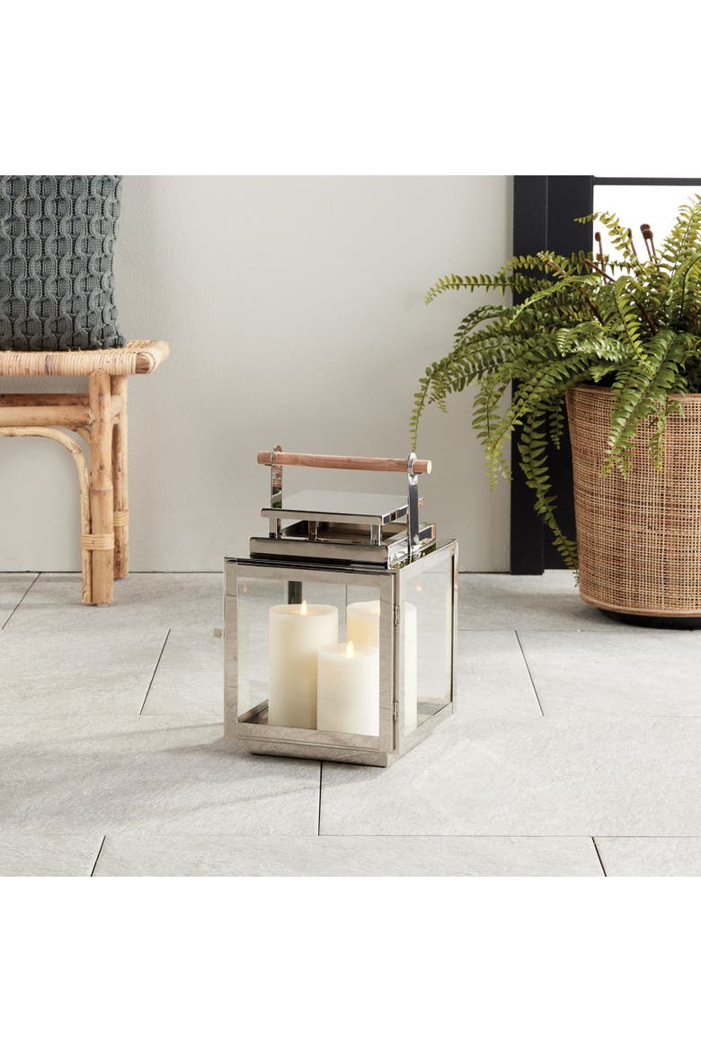Adwin Outdoor Lantern, Alternate, color, Silver