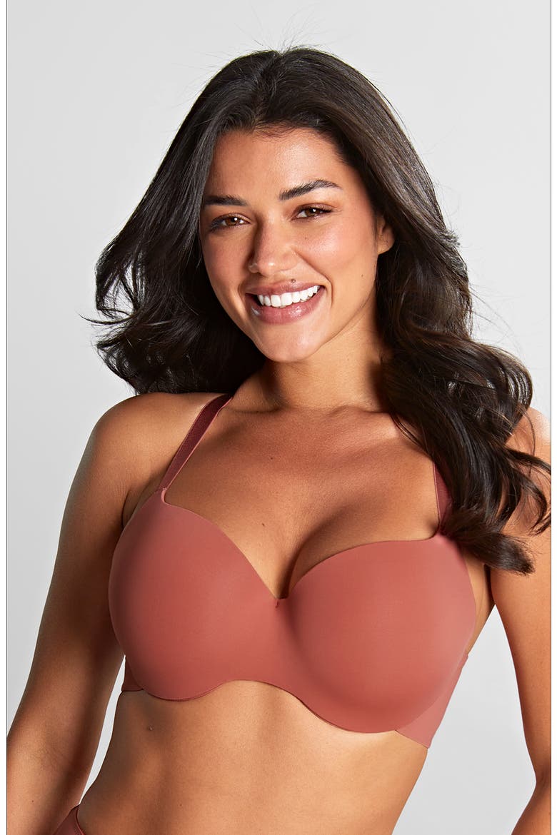 365 Underwire Smooth & Seamless T-Shirt Bra, Alternate, color, LIPSTICK