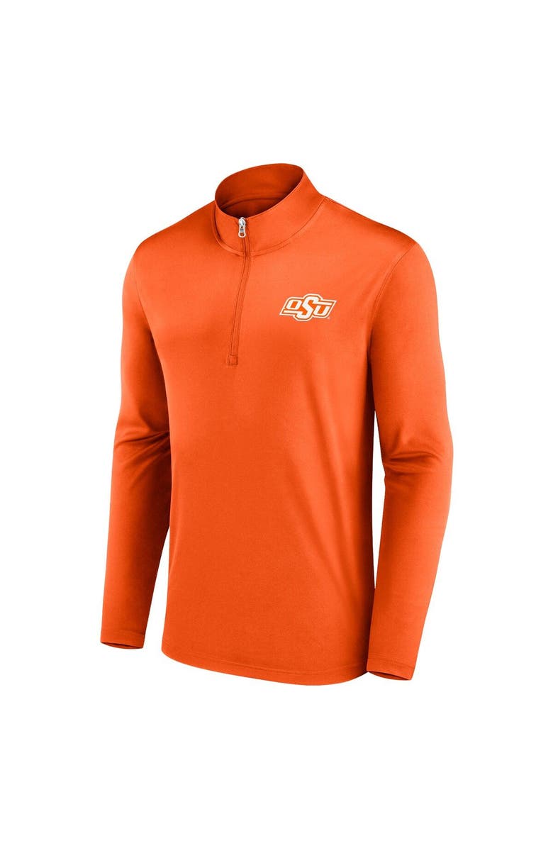 FANATICS Men's Fanatics Branded Orange Oklahoma State Cowboys Underdog Mindset Quarter-Zip Top, Alternate, color, 