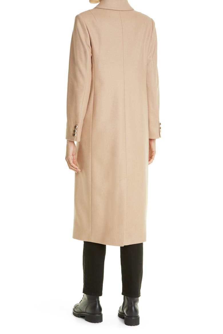Yecara Double Breasted Wool Blend Coat, Alternate, color, CAMEL