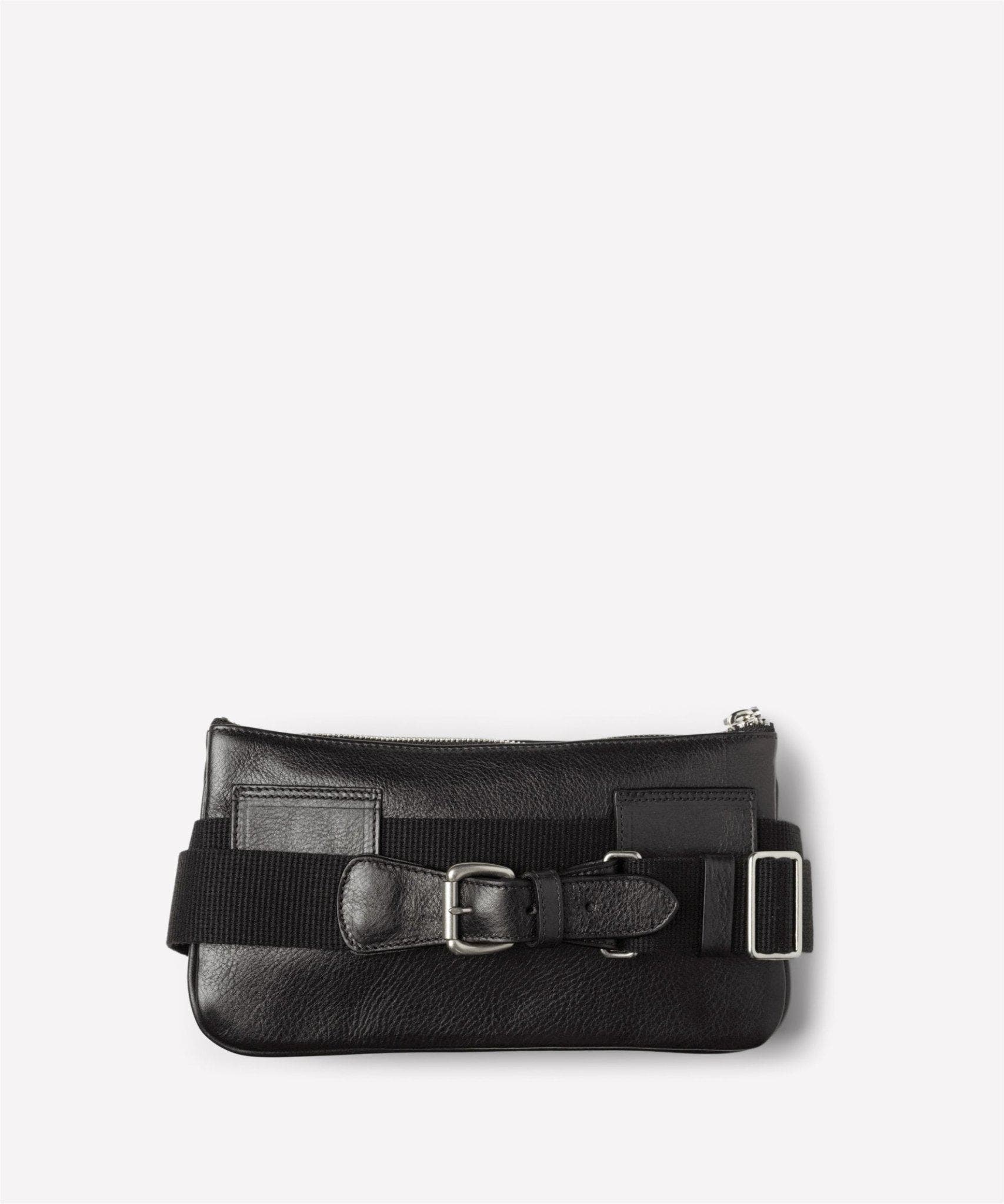 Belt Bag No. 114, Alternate, color, Vintage Black Leather